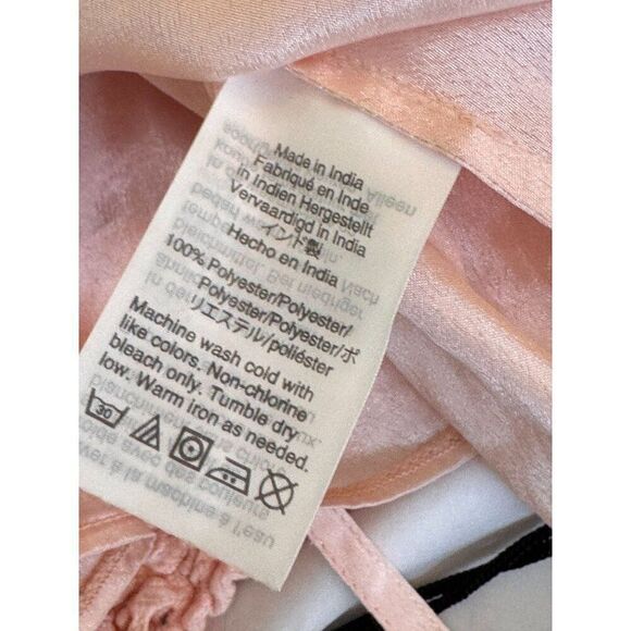 Point Sur Beautiful Blush Pink Lace Eyelet 100% Cotton Blouse L/S Sz 4 EUC - Picture 12 of 12